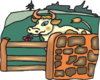 Cow In A Pasture Clip Art